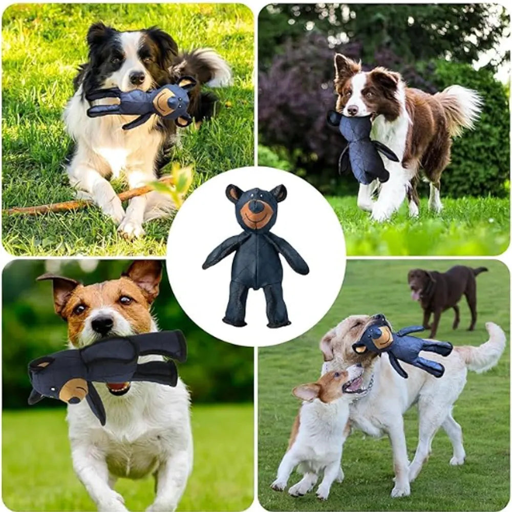 Pet Dog Toys Bear Doll Stress Relief Toys Squeaky Dark-Blue Bear Toy Robust Dog Bear Toy For Small Medium and Large Dog 2025 New