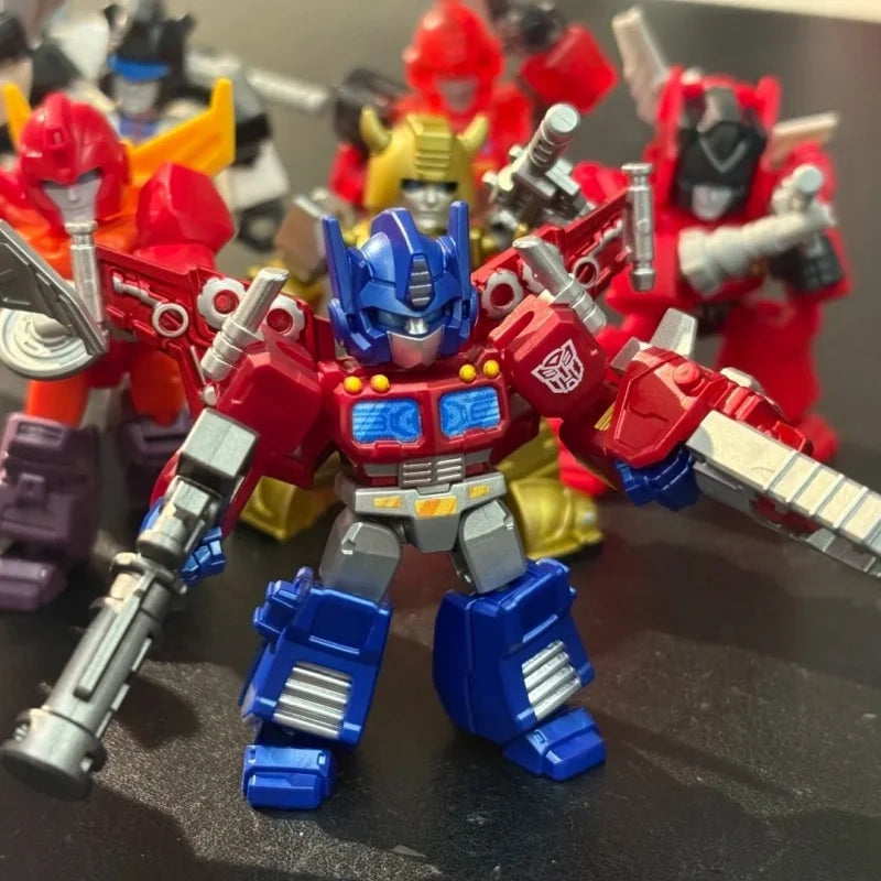 Hot Blokees Transformers Defender Version 1234 Starry Edition Blind Box All Series Hidden Robot Assembly Model For Kids Toy Gift