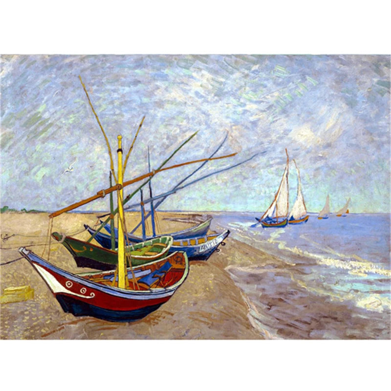 5D Diamond Painting by Number Van Gogh Starry Night Famous Art Picture Set for Embroidery Cross Stitch Home Decorations Gifts