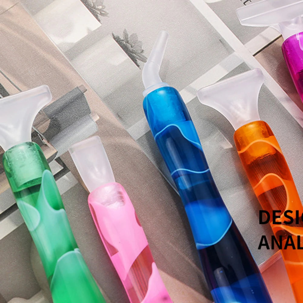 5D Diamond Painting Pen Crystal Point Drills Pen Handmade Tools With Metal Point Drill Heads Multi Placer Pen Tip Accessories