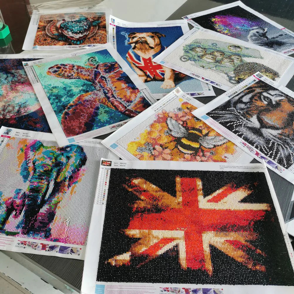 5D Diamond Painting Jazz Music Street Art with Drums Handmade Diamond Embroidery Cross Stitch Living Room Bedroom Decoration