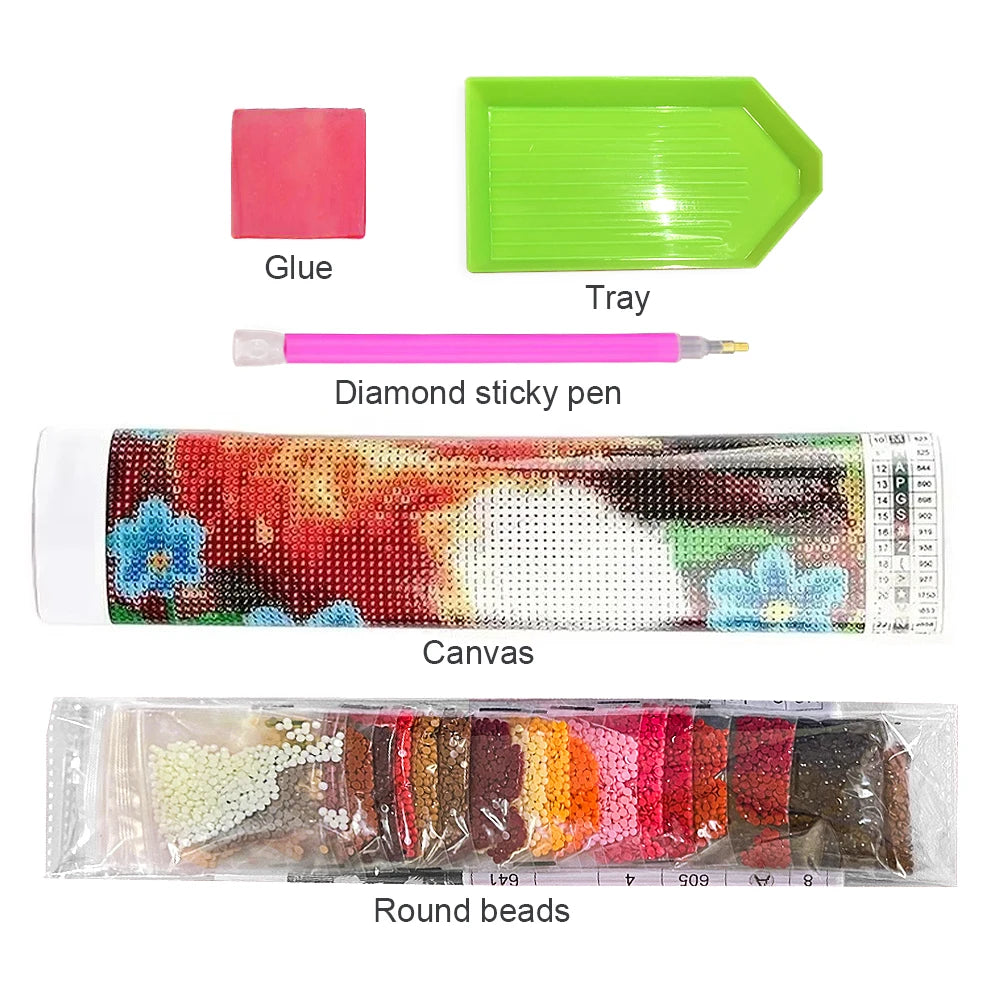 5D Diamond Painting Suitable for Adult Beginners Flowers Women Diamond Art Kit DIY Home Wall Decoration Crafts