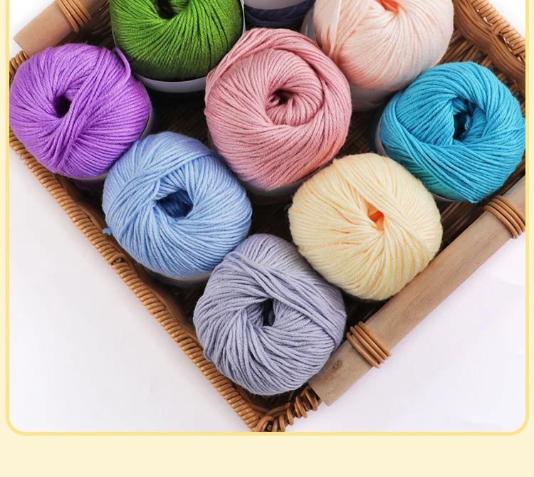 6pcs/Set Luxury Silk Blend Yarn, 50g Each, Soft Knitting Yarn Suitable For Sweaters, Baby Blankets And Scarves, Multiple Colors