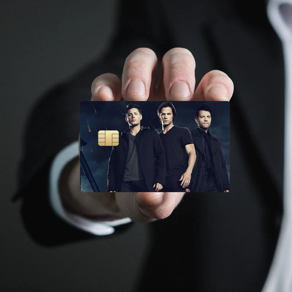 TV Play Series Supernatural Movie100% Hot Sale Amine Credit Debit Bank Card Bus Card Film Skin Sticker