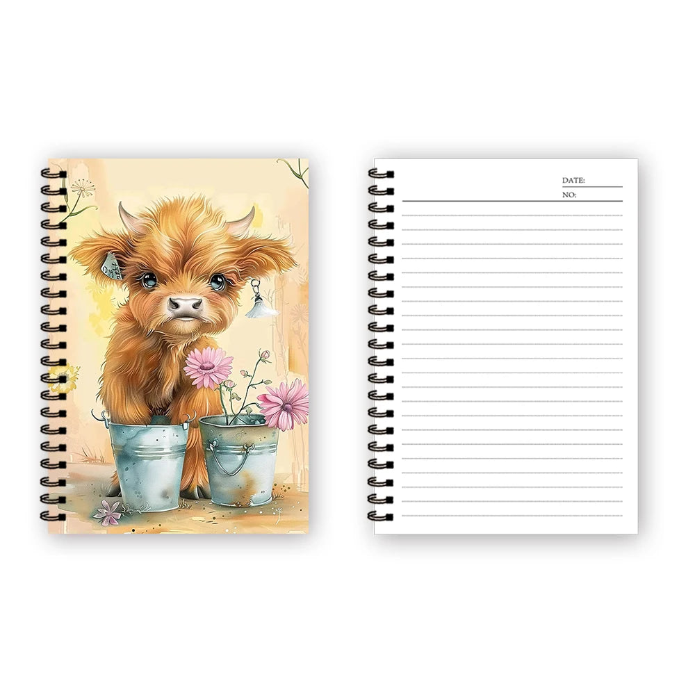 Highland Cow Notebook,Journal,Blank Lined Pages,Ideal Gift for Note-Taking, Inspiring for Men and Women, Perfect for Students