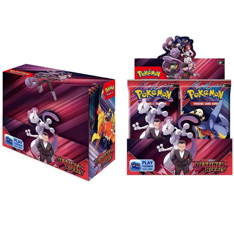 360Pcs Pokemon Destined Rivals Prismatic Evolutions Card Stellar Crown 151 Ultra Prism English Booster Battle Transaction Gifts