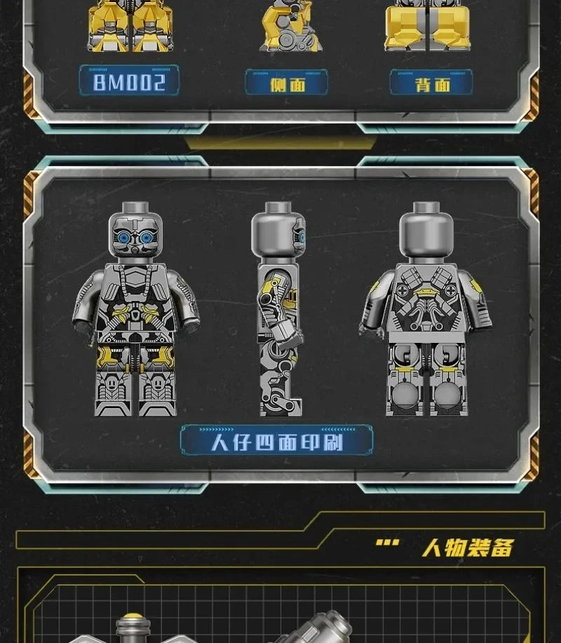 Transformers Optimus Prime Blocks MOC Small Grain Megatron Children's Assembly Toy Bumblebee Model Desktop Ornament Gift