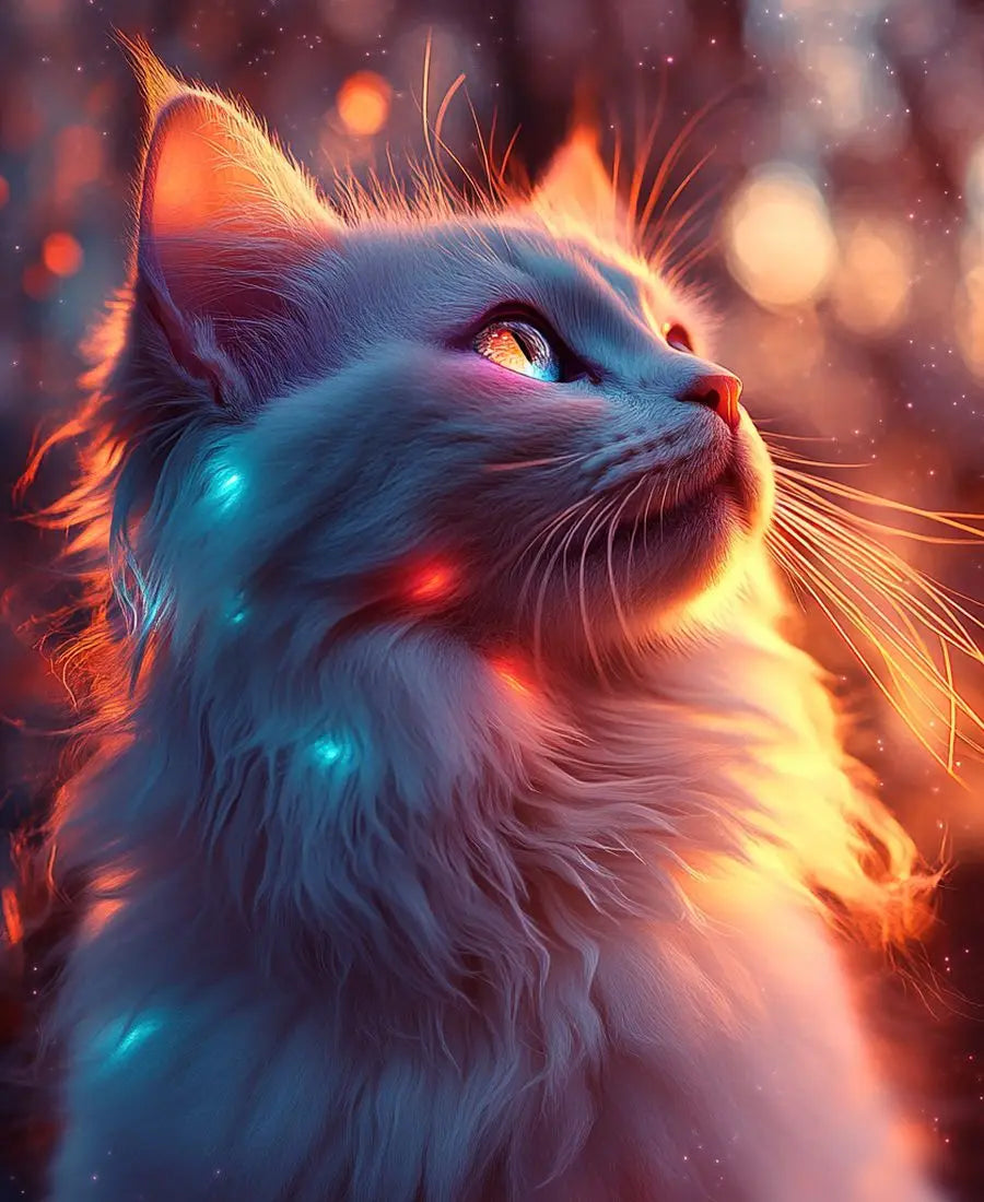 GATYZTORY Painting Paints By Numbers Cat Abstract Cute Picture Gifts Artwork Drawing By Numbers Picture Digital Home Decoration