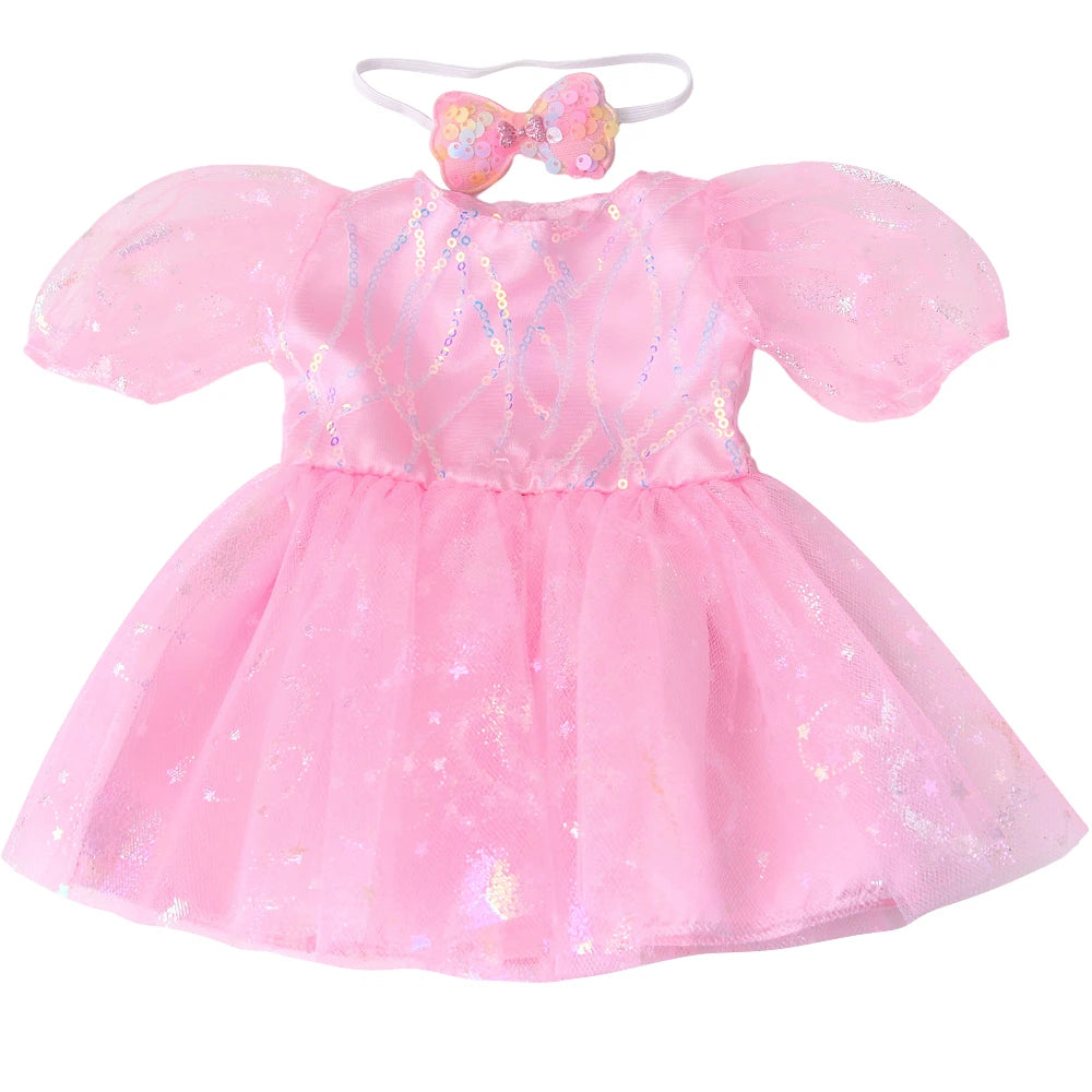 Cute Princess Tutu Skirt American 18 Inch Girl Doll Tulle Dress Children Toys Ours & Generation Dolls Cute Skirt Accessories