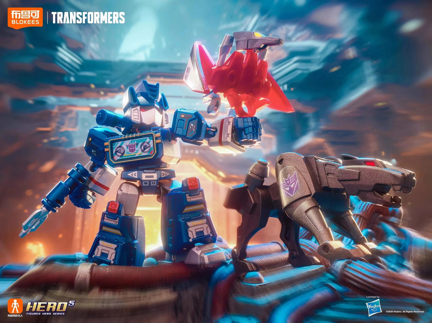 Hot Blokees Transformers Defender Version 1234 Starry Edition Blind Box All Series Hidden Robot Assembly Model For Kids Toy Gift