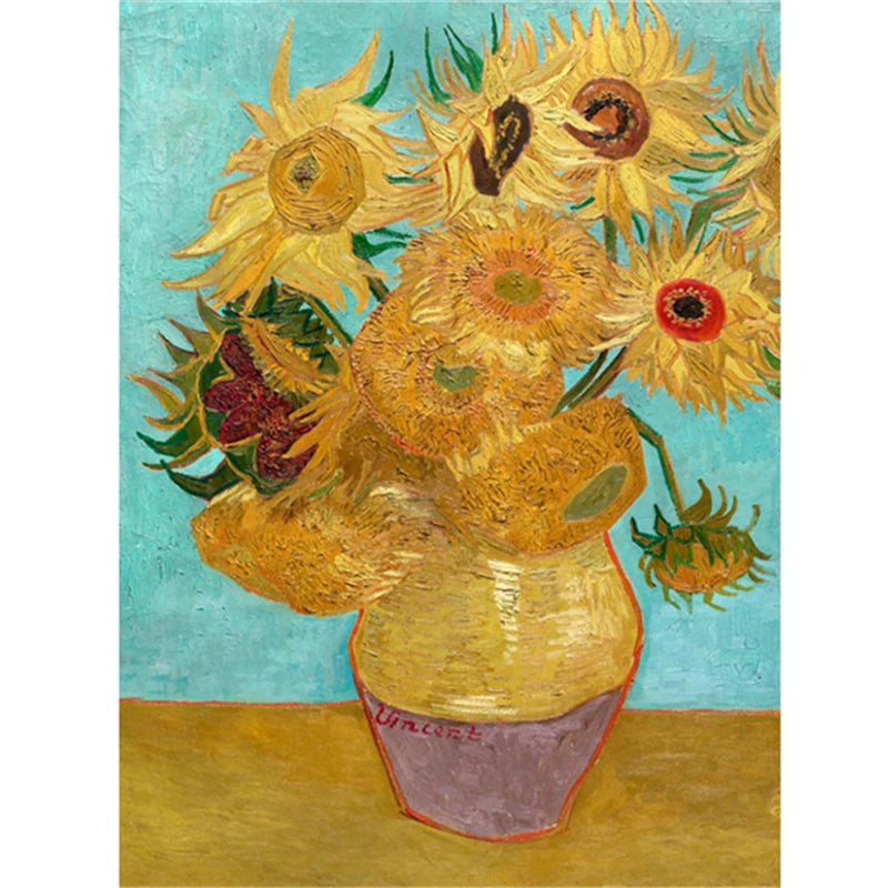 5D Diamond Painting by Number Van Gogh Starry Night Famous Art Picture Set for Embroidery Cross Stitch Home Decorations Gifts