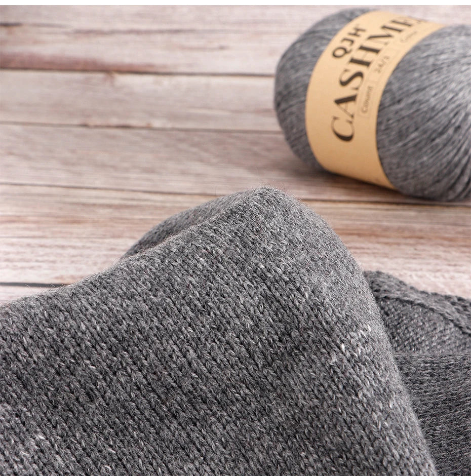 QJH 12 Set Luxurious Cashmere Yarn - Ultra-Soft & Premium Quality for Knitting Luxe Sweaters & Scarves, Hats - Yarn Enthusiasts
