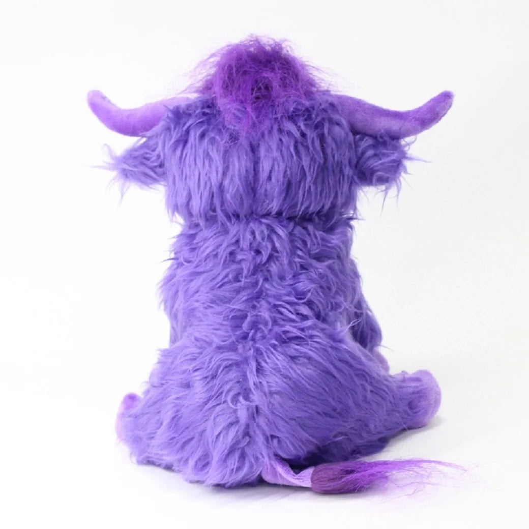 Cute Highland Cow Plush Toys Stuffed Animal Toy Dolls Simulation Long Hair Cow Plush for Kids Birthday Gift Home Decoration