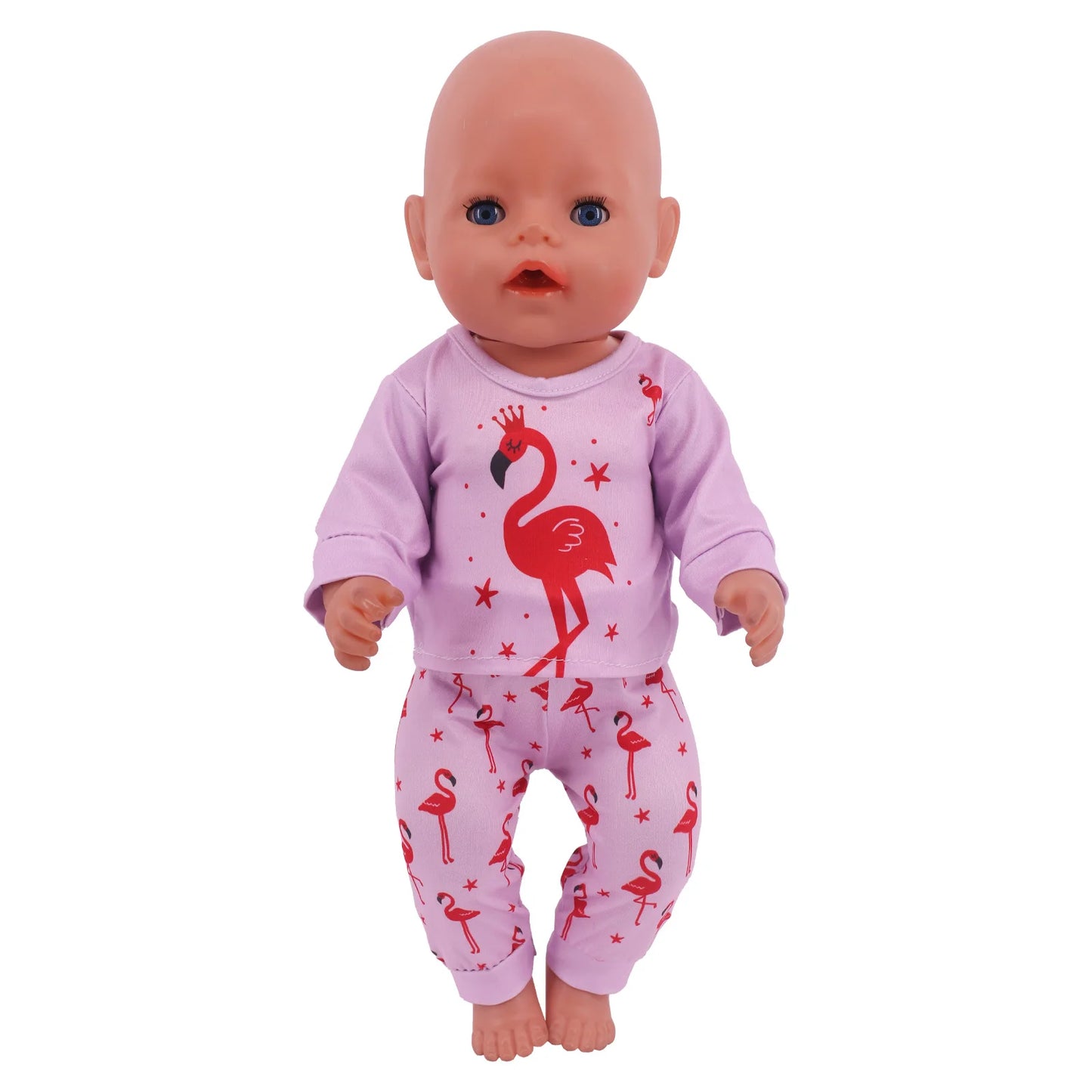 43cm Reborn New Born Baby Doll Clothes Unicorn Flamingo Fanny Cartoon Doll Accessories 18 inch Doll  Clothes American girl`s Toy