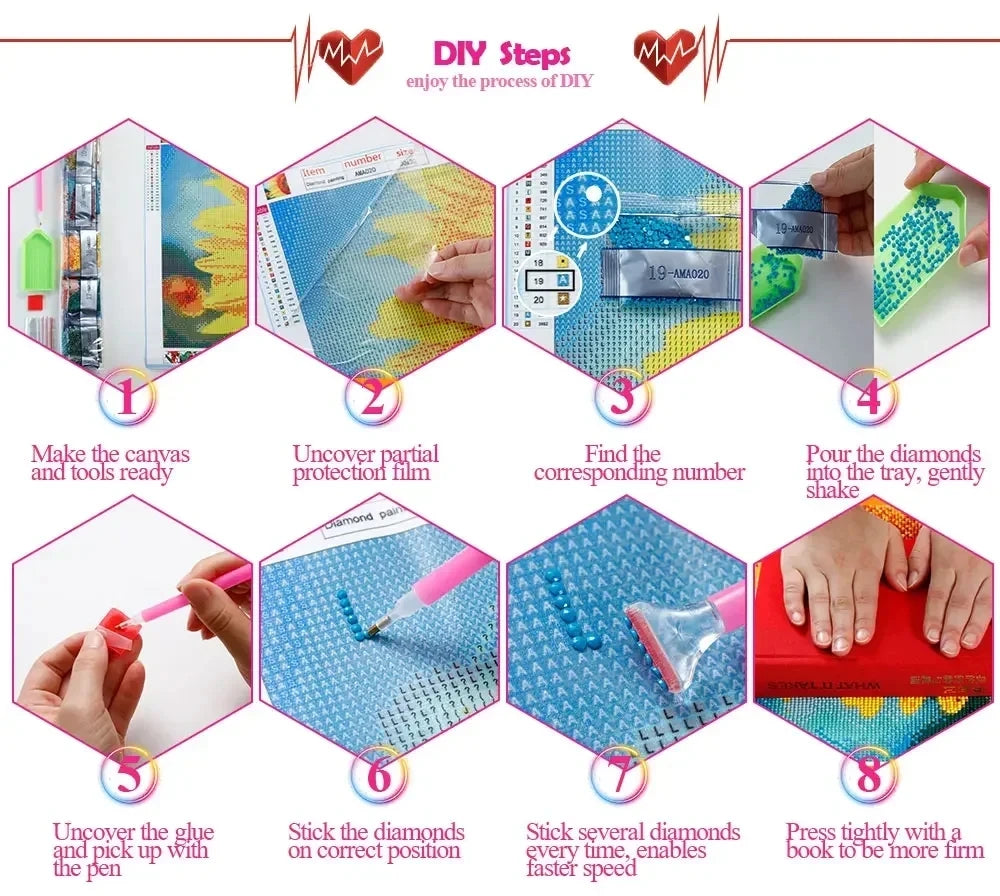 5D Diamond Painting Store House Landscape DIY Diamond Mosaic Book Handmade Hobby Embroidery Wall Decor Unique Gift