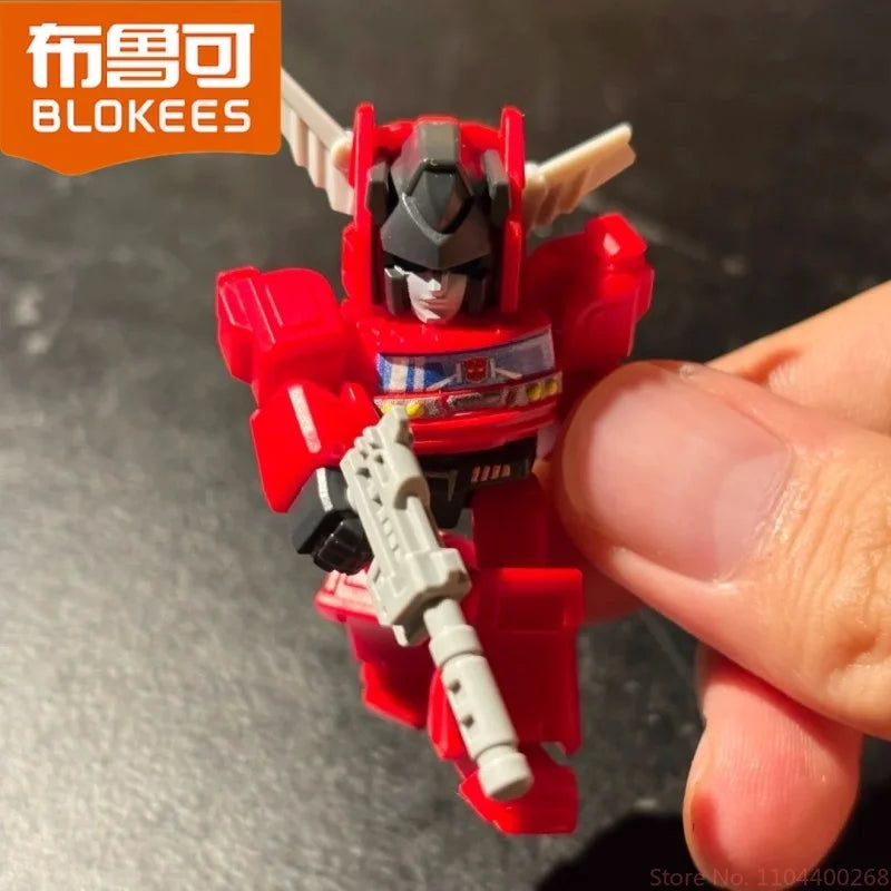 Blokees Transformers Defender Series Starry Edition V2 Optimus Prime Megatron Starscream Bumblebee Assembly Blocks Toy Kid Gifts