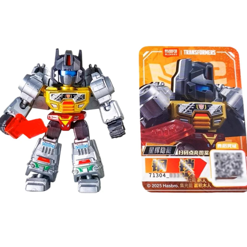 BLOKEES Transformers Building Block Man Star Edition 3nd Grimlock Soundwave Pocket Blind Box Mini Assembling Toy Children's Gift