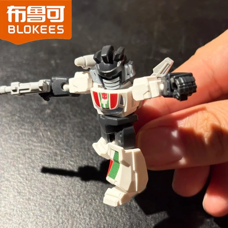 Blokees Transformers Defender Series Starry Edition V2 Optimus Prime Megatron Starscream Bumblebee Assembly Blocks Toy Kid Gifts