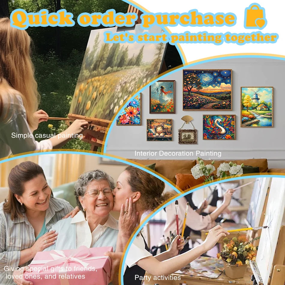 GATYZTORY Painting Paints By Numbers Cat Abstract Cute Picture Gifts Artwork Drawing By Numbers Picture Digital Home Decoration