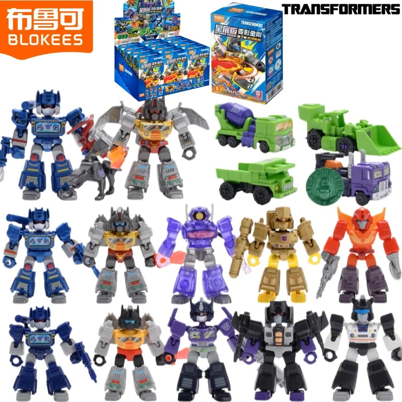 BLOKEES Transformers Building Block Man Star Edition 3nd Grimlock Soundwave Pocket Blind Box Mini Assembling Toy Children's Gift