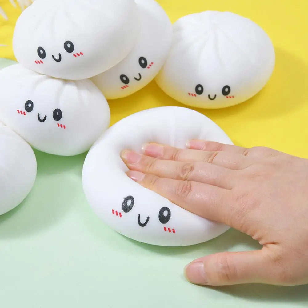 Colorful Dumpling Squishes Stress Balls Reusable Low Rebound Decompression Toys Unique Home Decoration Friend Birthday Gift