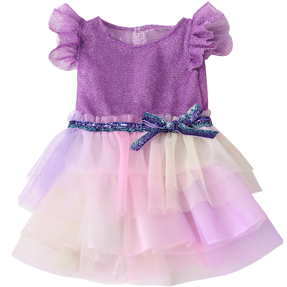 Cute Princess Tutu Skirt American 18 Inch Girl Doll Tulle Dress Children Toys Ours & Generation Dolls Cute Skirt Accessories