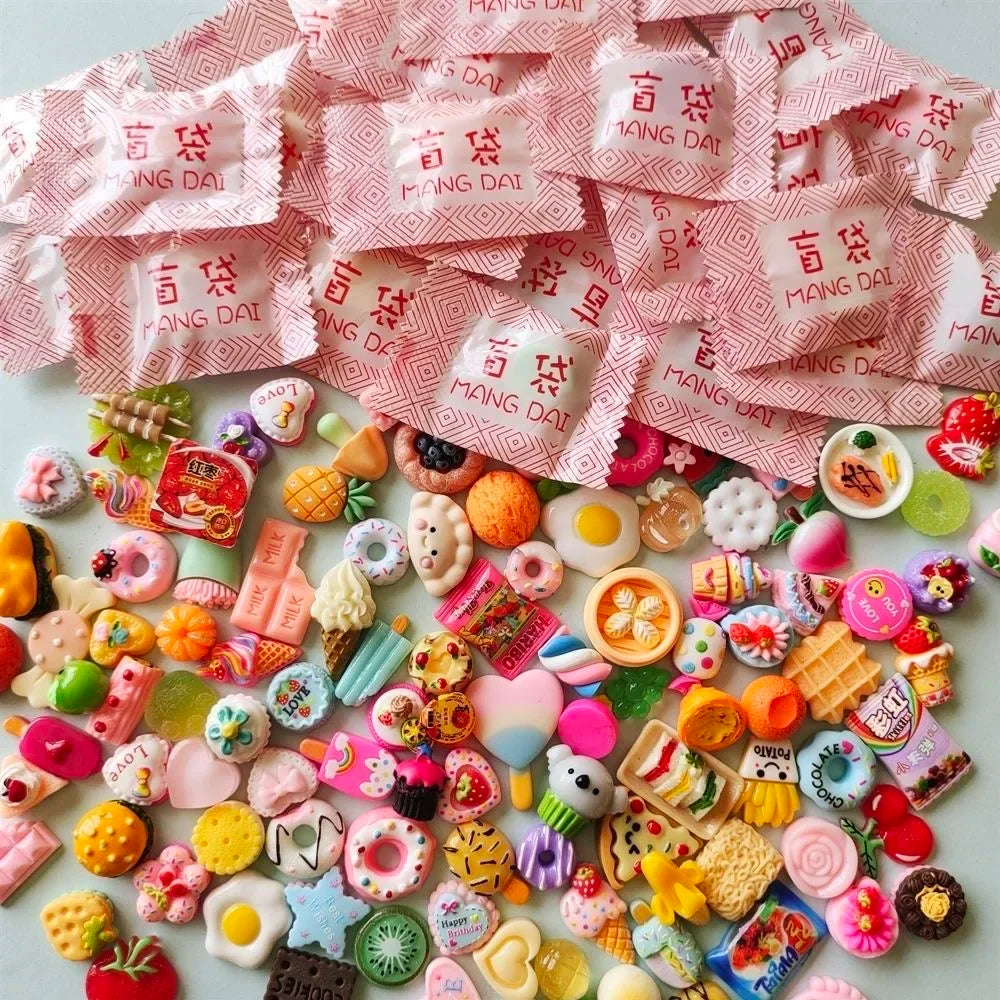 5/20/40pcs Mini Food Beverage Accessories Mini Blind Box House Kitchen Decoration Creative Party Blind Bag Children's Toy Gifts