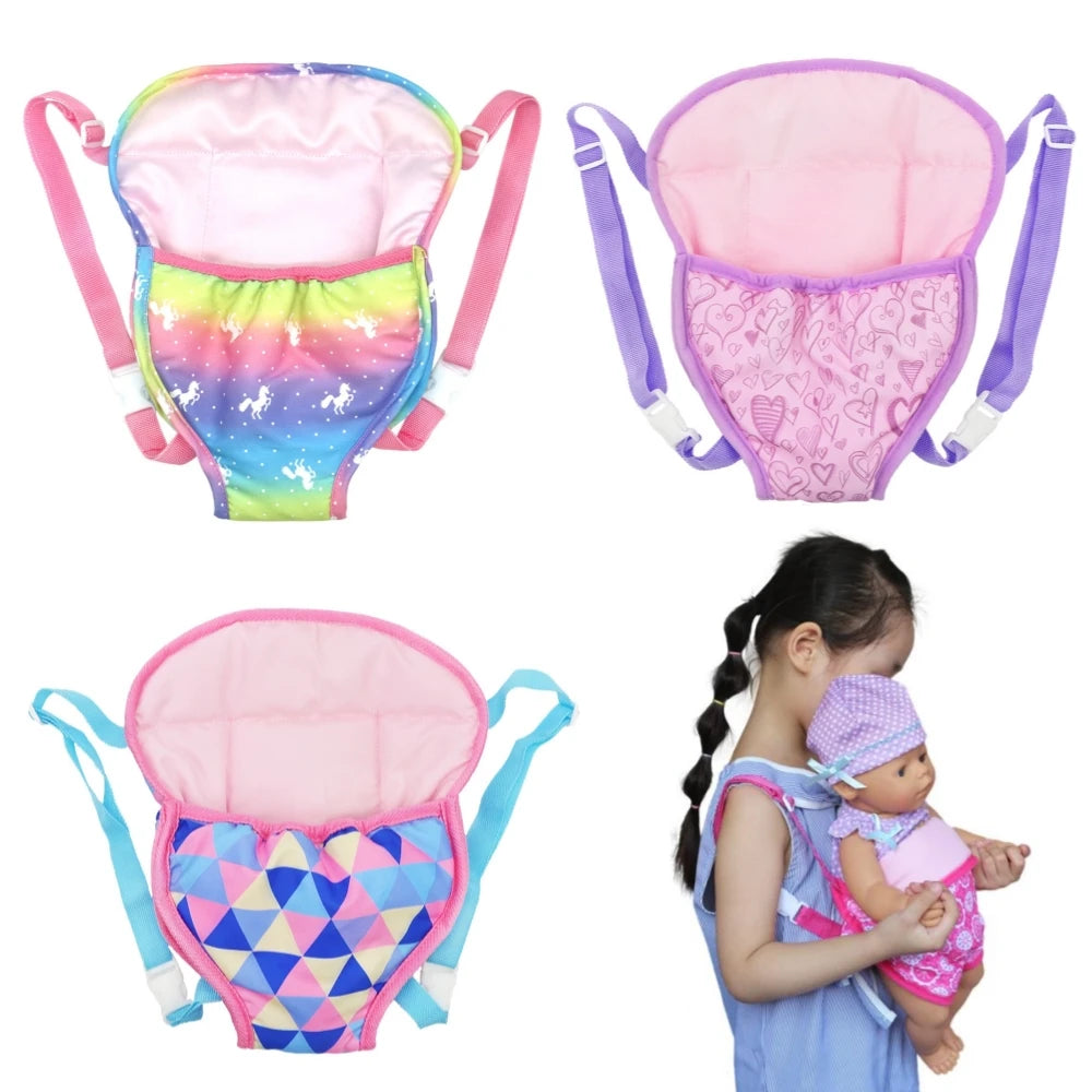 Alpaca Style Dolls Out Going Carry Bag 43-45cm Newborn Doll Clothes Accessories Christmas Birthday Gift18 Inch Doll Backpack Bag