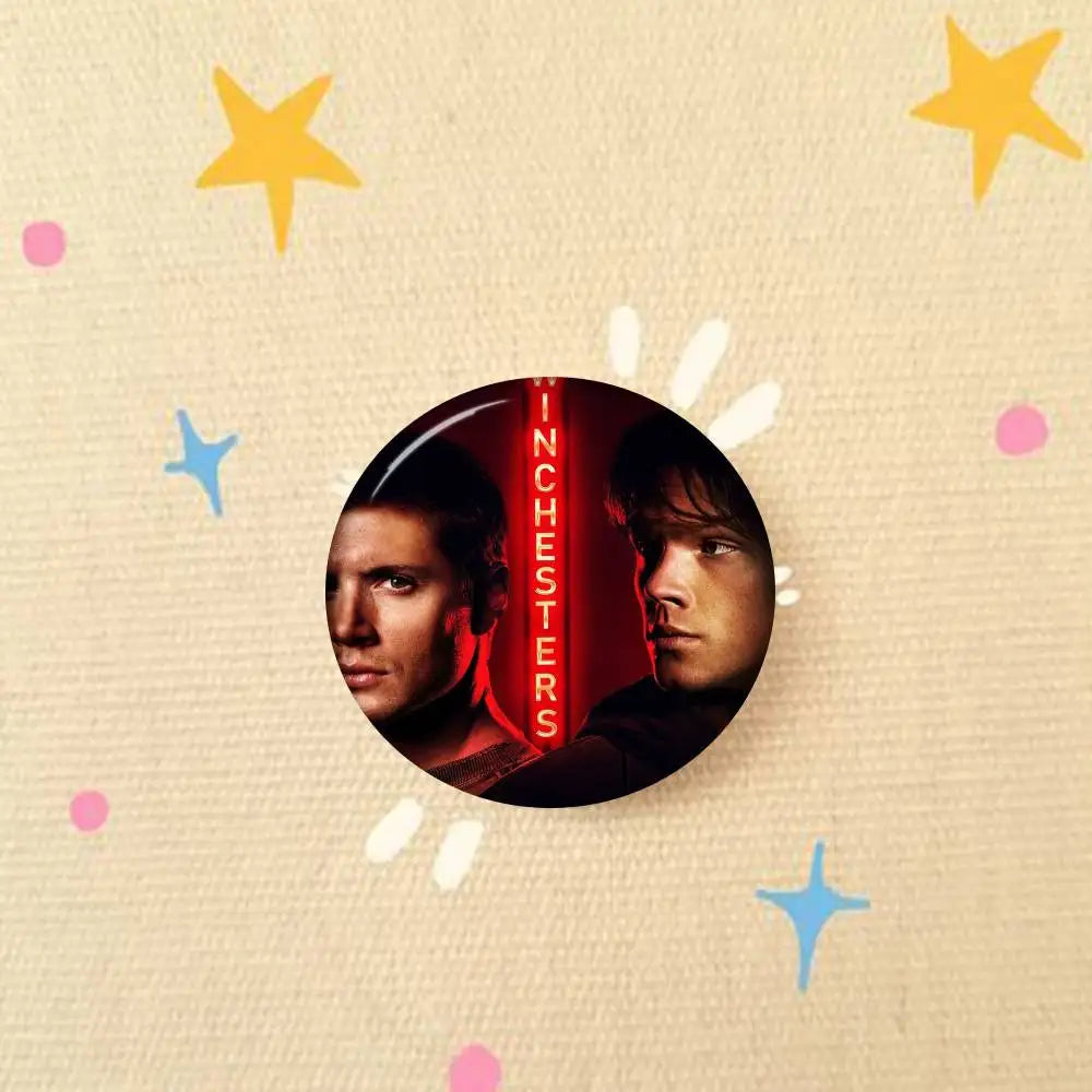 TV Series Supernatural   Animals Funny Brooches Badge Backpack Clothes Gift Accessory
