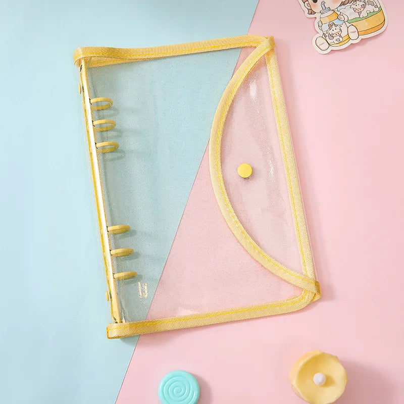 Cute Colour Grid A5/A6 Loose Leaf Notebook Refill Spiral Binder