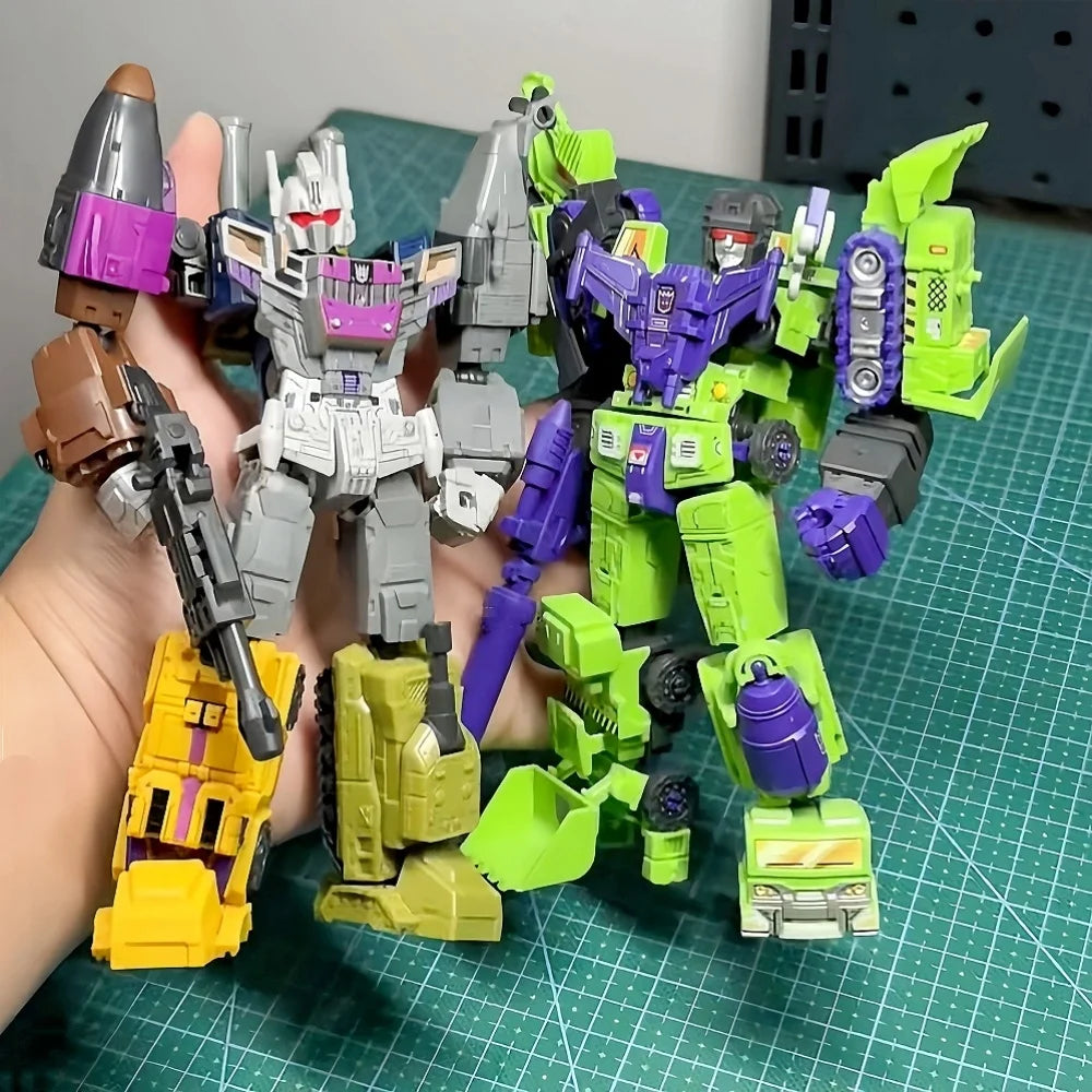 In Stock Blokees Transformers Defender Vol.6 Collectible Model Toys Beast War Combination Sets Armored Devastator Toys Gifts