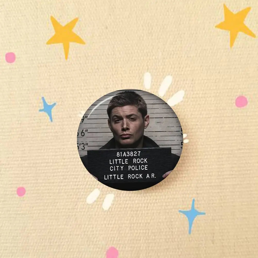 TV Series Supernatural   Animals Funny Brooches Badge Backpack Clothes Gift Accessory