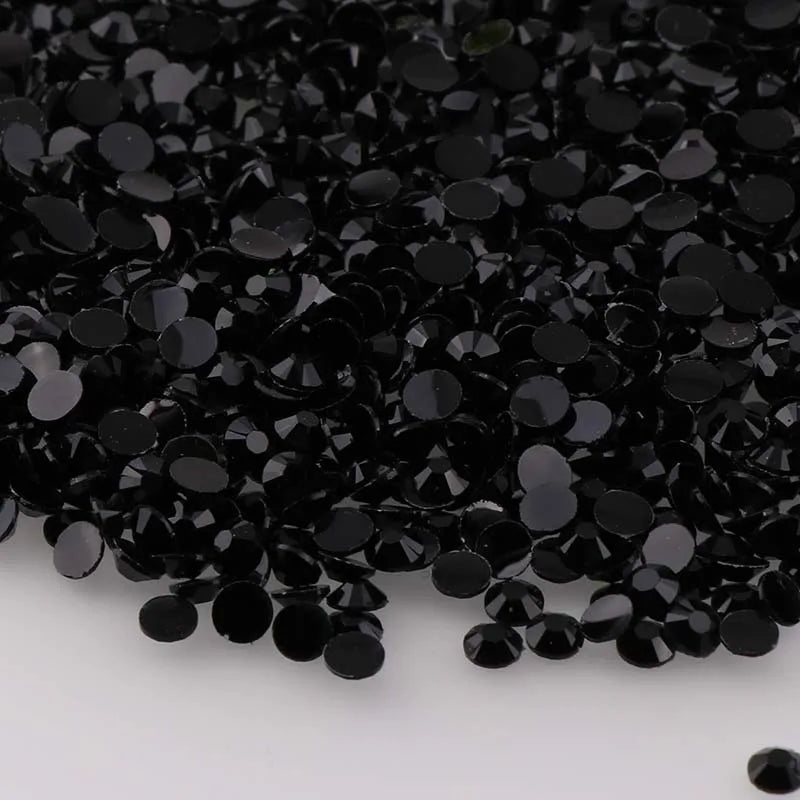 1000pcs Non Hot Fix Rhinestones 2/3/4mm Round Resin Flatback Crystal Rhinestone DIY Nail Art Jewelry Garment Decorations Glue On