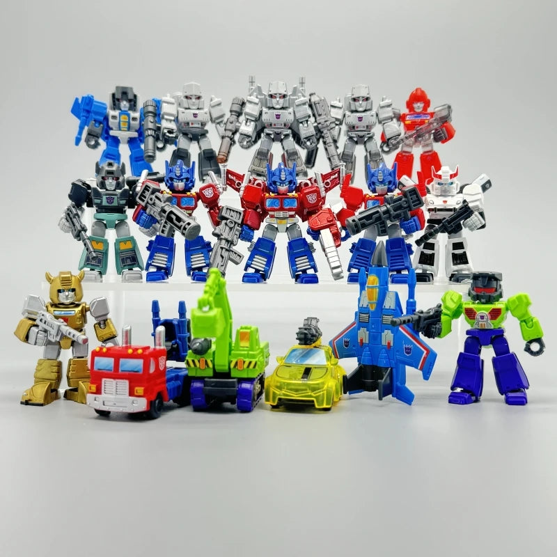 Hot Sale Blokees Transformers Defender Version 5.5cm V1 V2 Optimus Prime Megatron Ironhide Thundercracker Robot Toys Kids Gifts