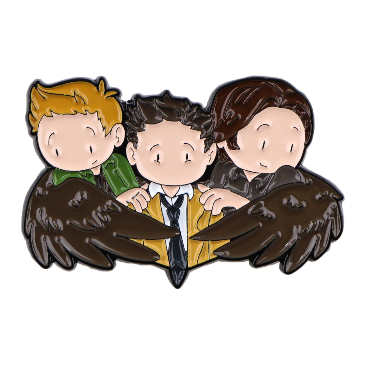 Classic TV Show Supernatural Brooches for Women Lapel Pins Badges on Backpack Clothing Accessories Creative Jewelry Fans Gift