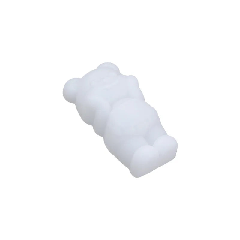 Food Toy Squeeze Mould Toast Handmade Molds DIY Cartoon Bear Slow-Rebound Stress Relief Squeeze Fun Rectangular Silicone Mold