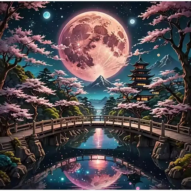 CHENISTORY Diamond Painting 5d Landscape Full Square Diamond Embroidery Mosaic Handicraft Wall Art  Decorations For Home