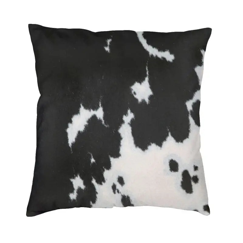 Hot Sale Scottish Highland Cow Cowhide Texture Cushion Cover 3D Print Animal Hide Leather Throw Pillow Case Sofa Car Home Decor