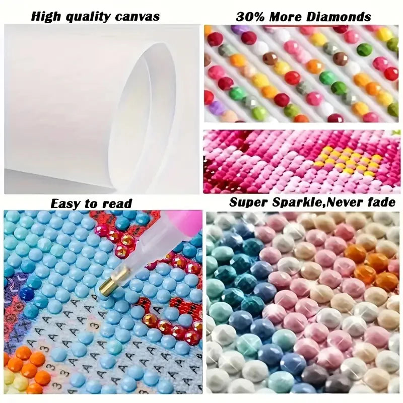 5D Diy Diamond Paintings Kits New 2025 Accessories 30x30 cm Wall Art Diamond Art Painting Kits Embroidery Full Crystal Mosaic