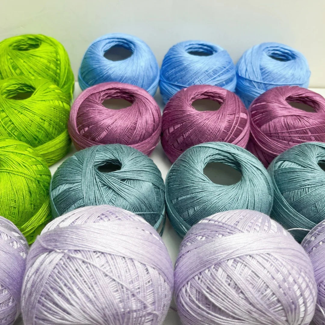 1PC Premium Mercerized Silk Lace Yarn Bundle-Soft, Durable, Vibrant Colors for DIY Knit & Crochet  Soft and Suitable for Summer