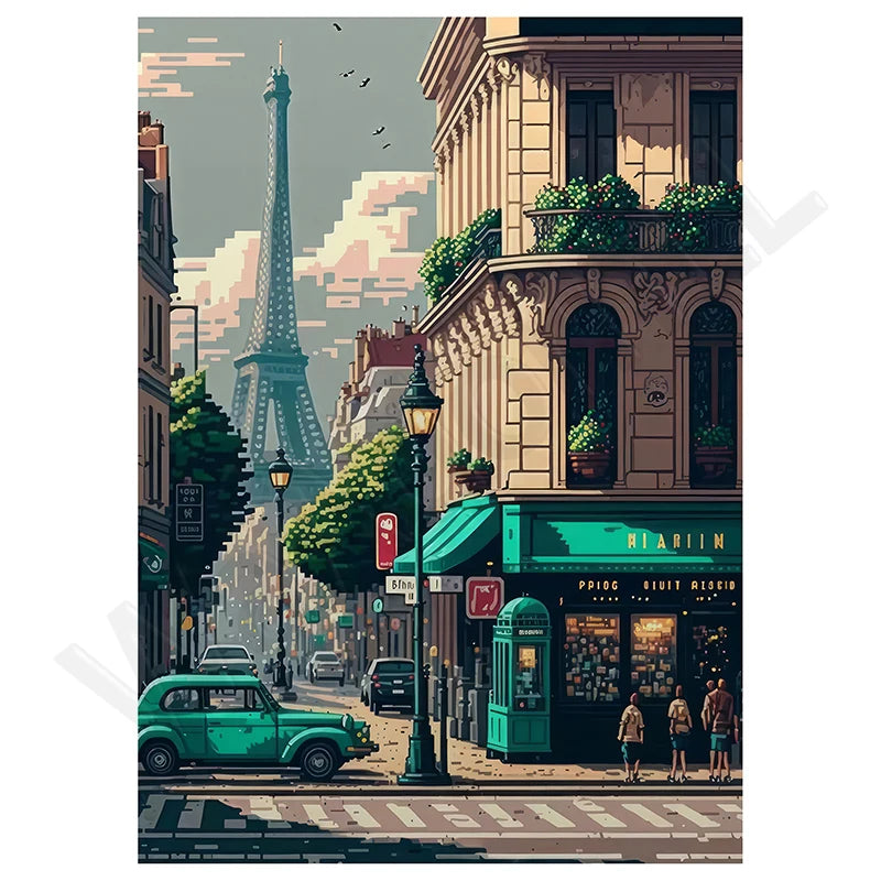 New 5D Diy Diamond Paintings 30x40 cm Mosaic Wall Diamond Art Painting Kits Embroidery Full Crystal Accessories New 2025 Paint
