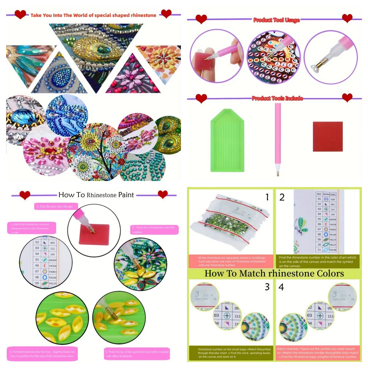 DIY diamond painting art set Mandala pattern small mirror