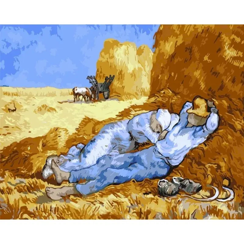 GATYZTORY Oil Paint By Numbers Diy Crafts Van Gogh Sky Landscape Pictures On Number Wall Decors Number Painting Art Supplies
