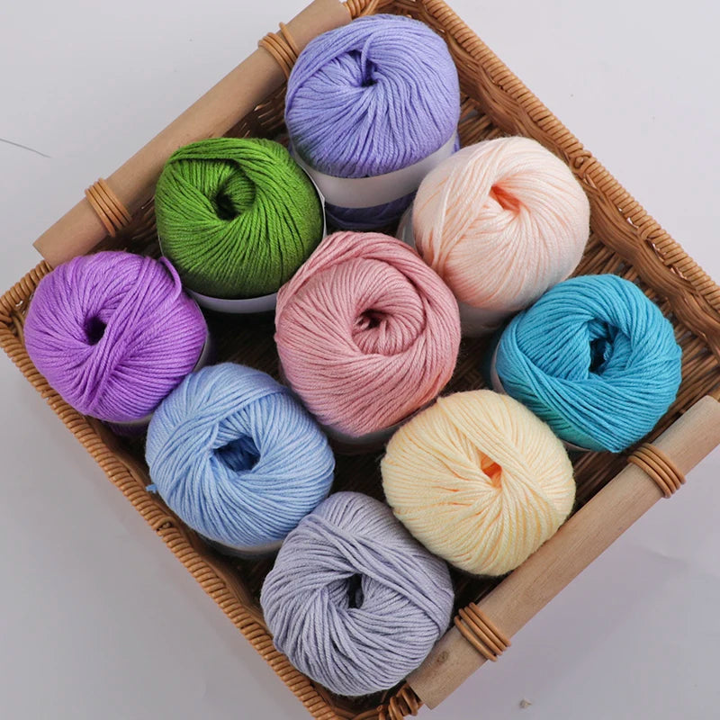 6pcs/Set Luxury Silk Blend Yarn, 50g Each, Soft Knitting Yarn Suitable For Sweaters, Baby Blankets And Scarves, Multiple Colors