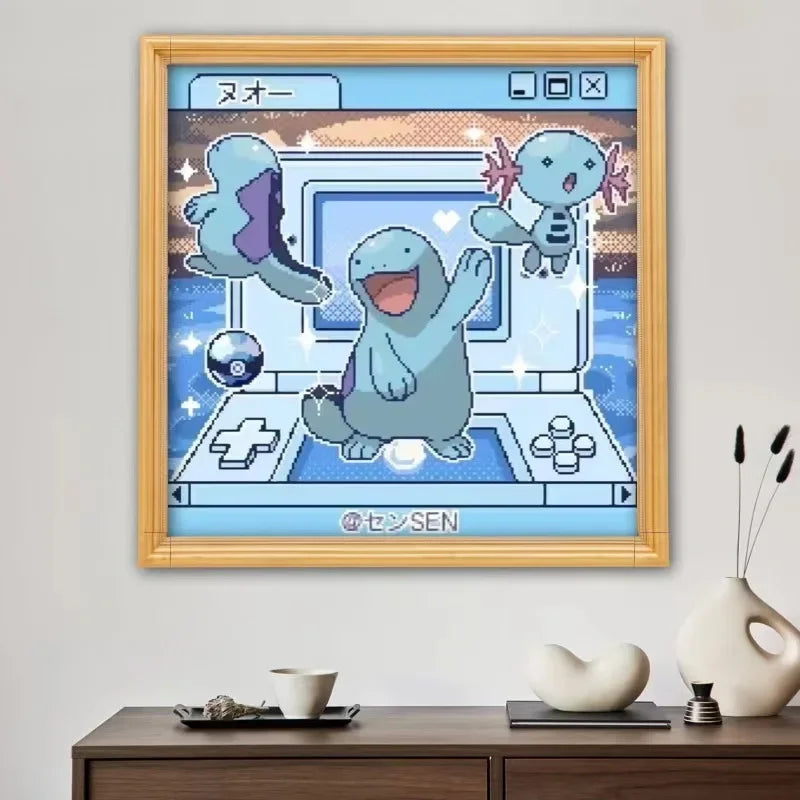 5D Diamond Art Painting Kits New 2024 Embroidery Jewelry Mosaic Cross Stitch Pikachu Bulbasaur Home Decor Children's Gift Crafts
