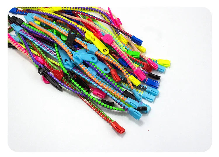 15Pc Colorful Antistress Zipper Bracelet Sensory Fidget Toy for Kids Birthday Party Favors Baby Shower Goodie Bag Halloween Gift