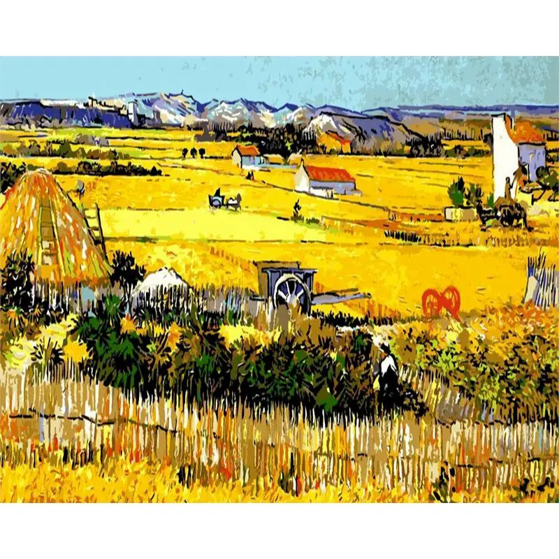 GATYZTORY Oil Paint By Numbers Diy Crafts Van Gogh Sky Landscape Pictures On Number Wall Decors Number Painting Art Supplies