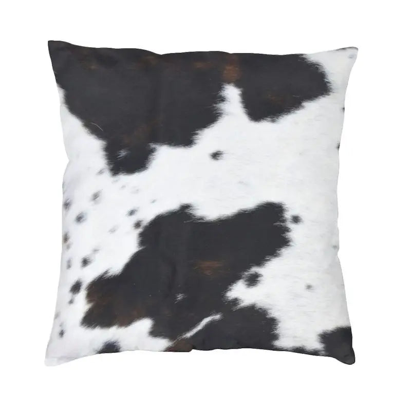 Hot Sale Scottish Highland Cow Cowhide Texture Cushion Cover 3D Print Animal Hide Leather Throw Pillow Case Sofa Car Home Decor