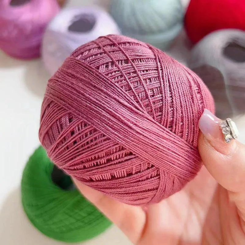 1PC Premium Mercerized Silk Lace Yarn Bundle-Soft, Durable, Vibrant Colors for DIY Knit & Crochet  Soft and Suitable for Summer