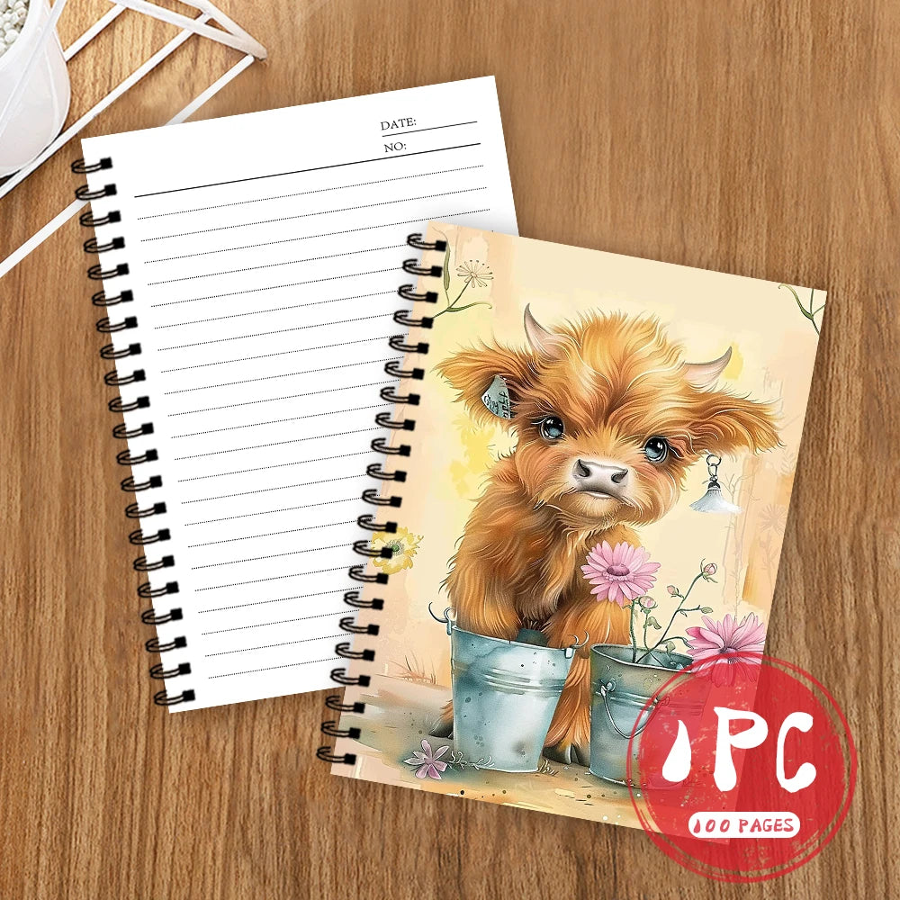 Highland Cow Notebook,Journal,Blank Lined Pages,Ideal Gift for Note-Taking, Inspiring for Men and Women, Perfect for Students